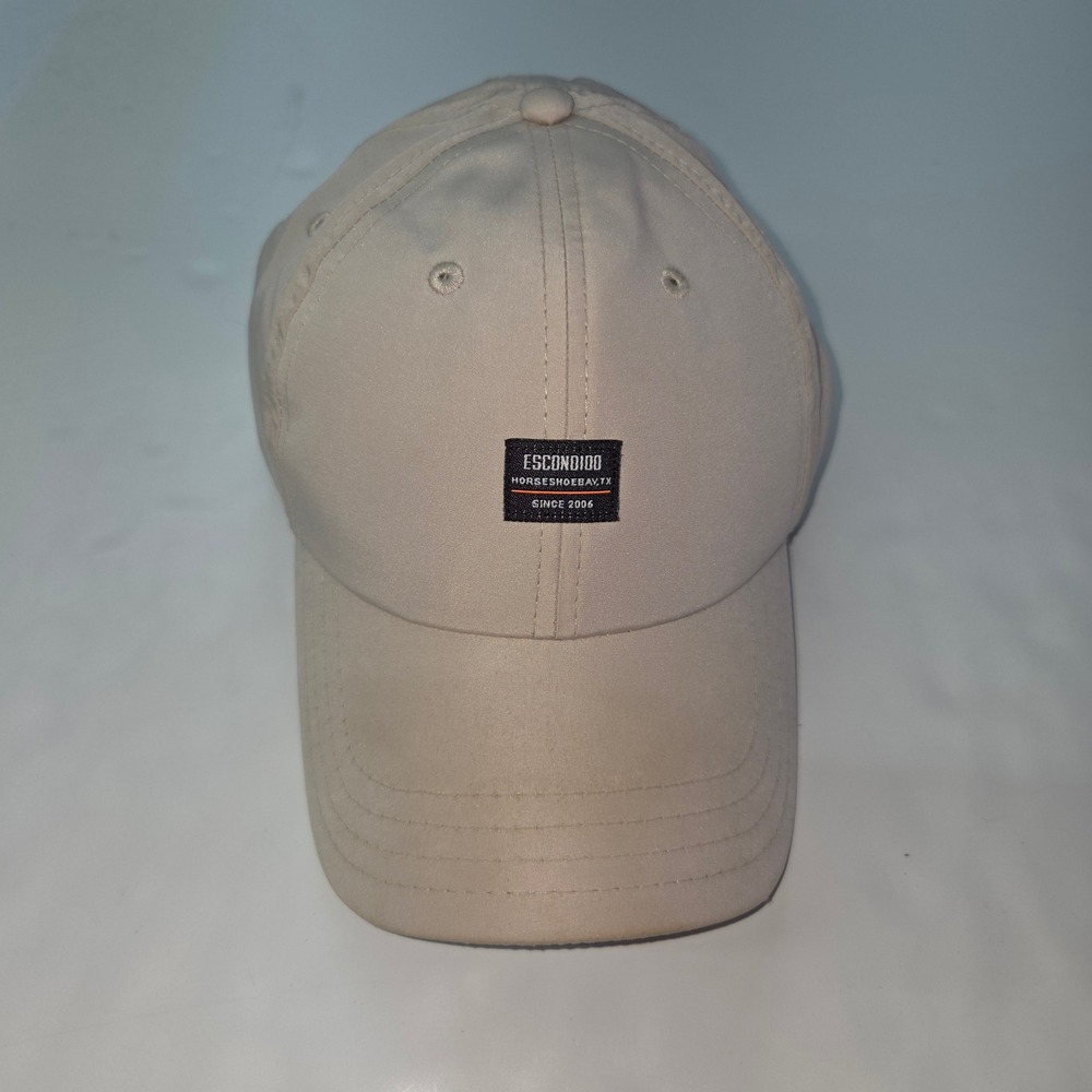 Escondido Horseshoe Bay TX Hat Mens OSFM Tan Adjustable Pukka Baseball Cap